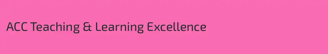 ACC Teaching & Learning Excellence